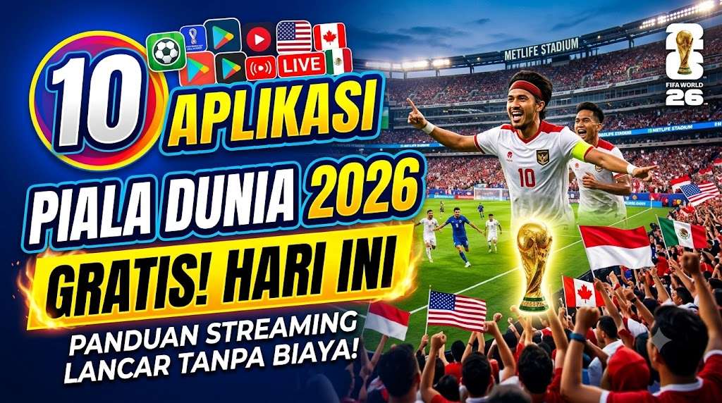 10 Aplikasi Nonton Piala Dunia 2026 Gratis Hari Ini Panduan Streaming Lancar Tanpa Biaya!