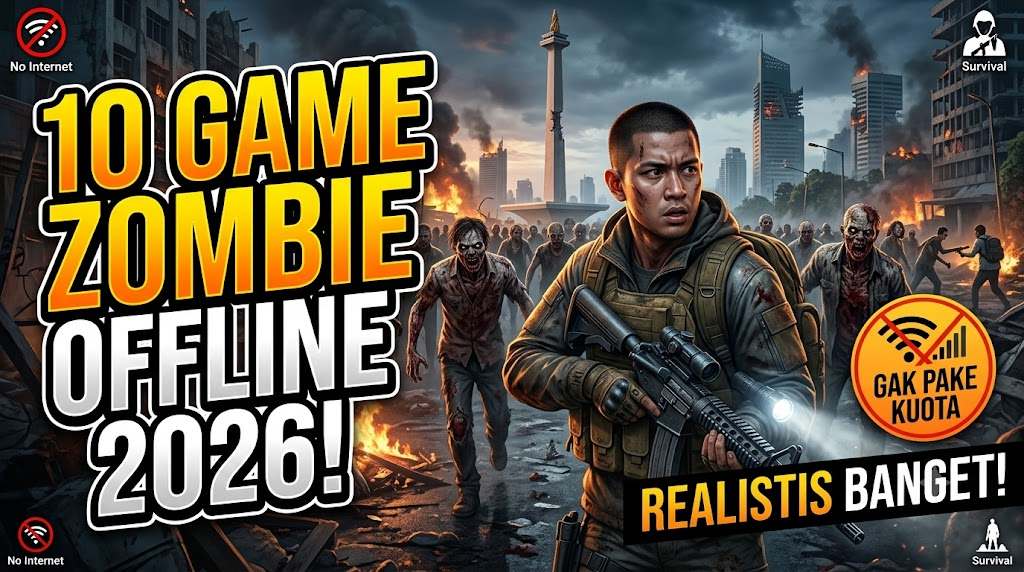 10 Game Zombie Offline Terbaik 2026 Sensasi Survival Tanpa Kuota yang Makin Realistis