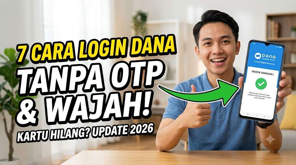 7 Cara Login Dana Tanpa Kode OTP dan Verifikasi Wajah Kartu Hilang Terbaru 2026