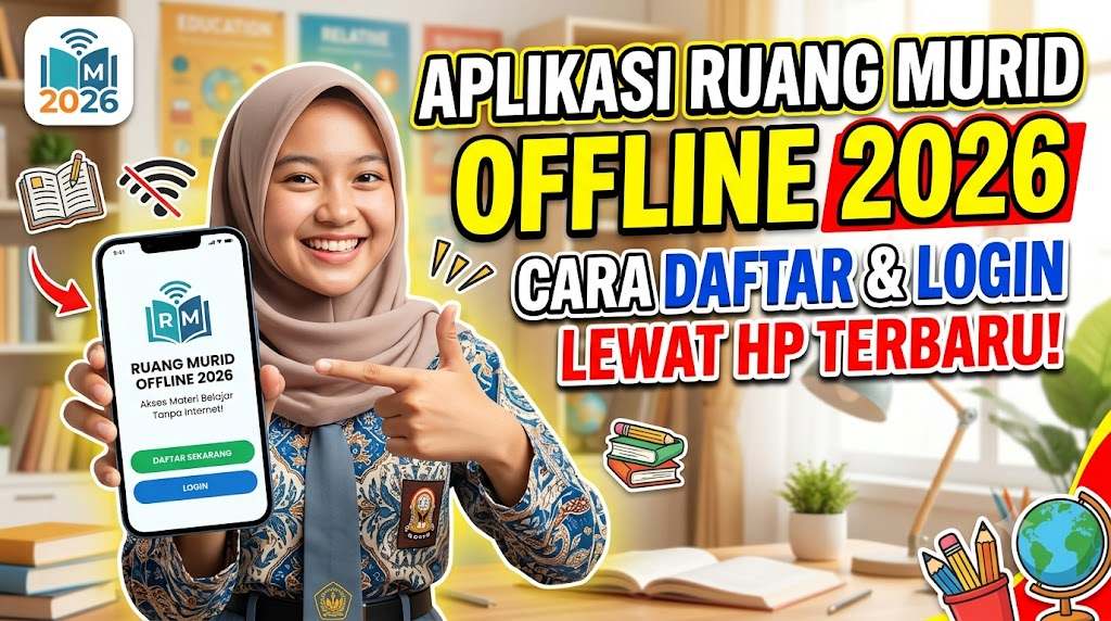 Aplikasi Ruang Murid Offline 2026 dan Cara Daftar Login Lewat HP Terbaru