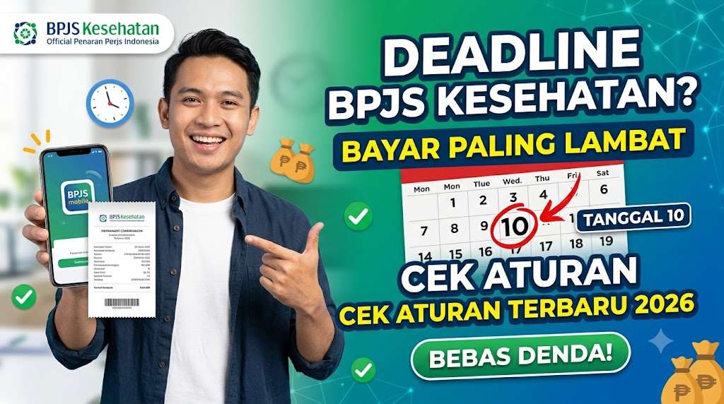 Batas Bayar BPJS Kesehatan Paling Lambat Tanggal Berapa? Cek Aturan Terbaru 2026 Agar Tidak Kena Denda