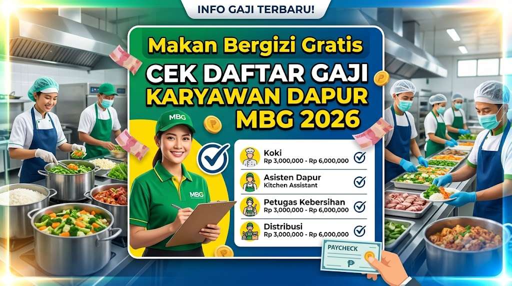 Berapa Gaji Karyawan Dapur MBG 2026 Cek Daftar Gaji Pekerja Makan Bergizi Gratis