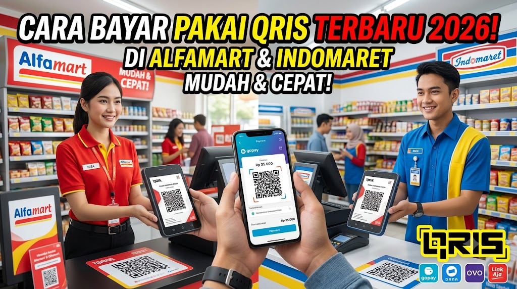 Cara Bayar Pakai QRIS di Alfamart dan Indomaret Terbaru 2026