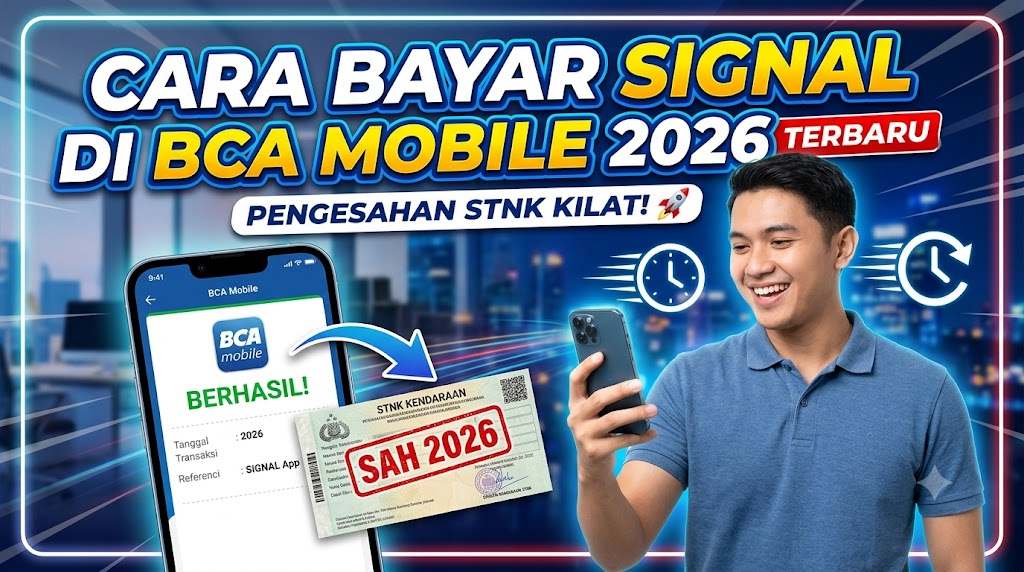 Cara Bayar SIGNAL di BCA Mobile 2026 Terbaru untuk Pengesahan STNK Kilat
