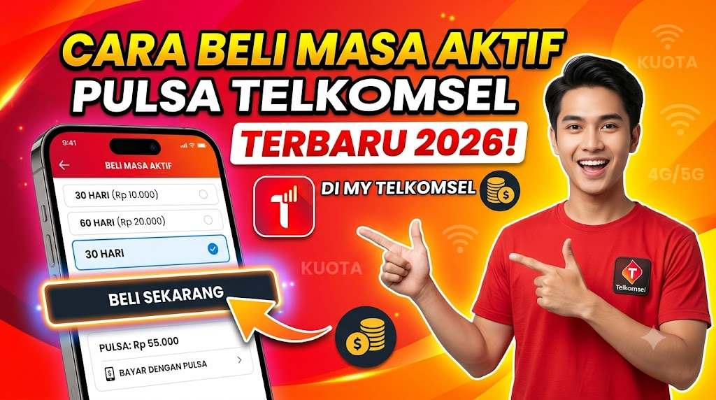 Cara Beli Masa Aktif Telkomsel dengan Pulsa di My Telkomsel Terbaru 2026