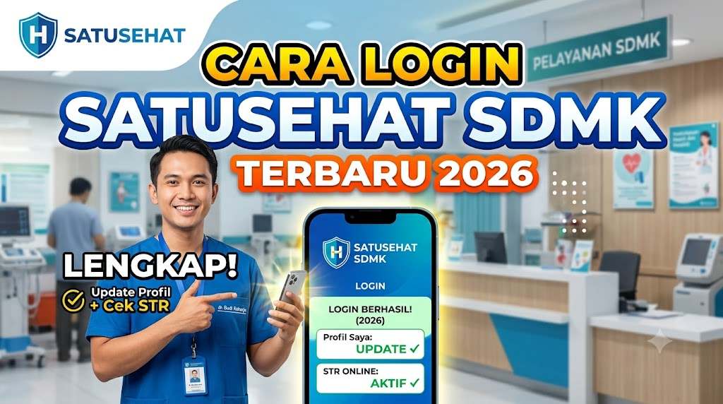 Cara Login Satu Sehat SDMK Terbaru 2026 Lengkap Update Profil dan Cek STR