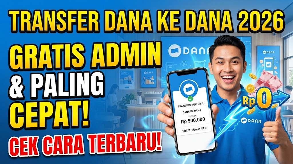 Cara Transfer Dana ke Dana 2026 Paling Cepat dan Gratis Admin