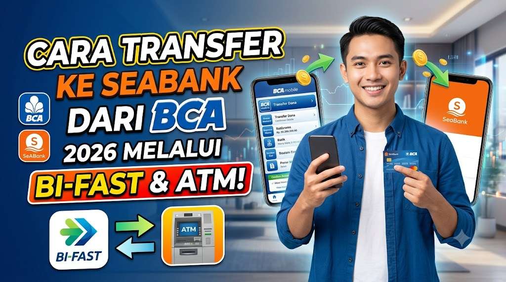 Cara Transfer ke SeaBank dari BCA 2026 Melalui BI-FAST & ATM