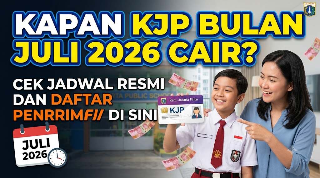 Kapan KJP Bulan Juli 2026 Cair? Cek Jadwal Resmi dan Daftar Penerimanya di Sini!
