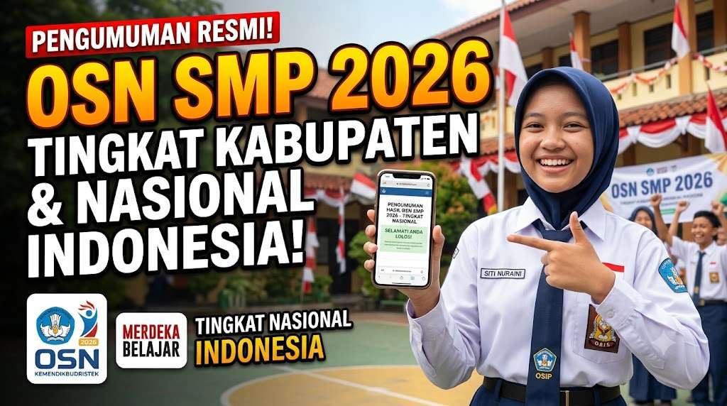 Pengumuman OSN SMP 2026 Tingkat Kabupaten Nasional Indonesia