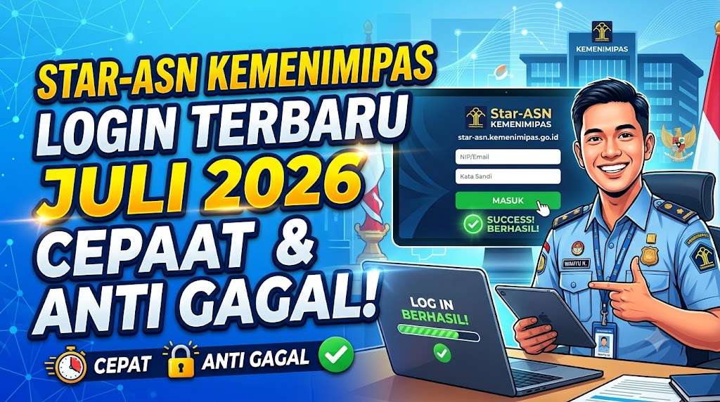 Star-ASN Kemenimipas Go Id Login Terbaru Juli 2026 Cepat dan Anti Gagal