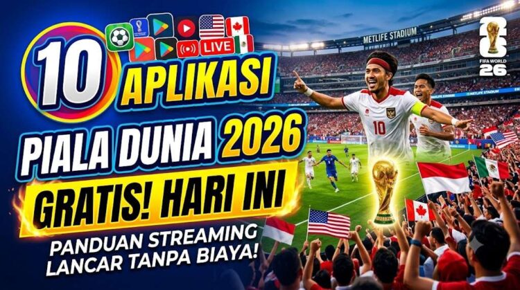 10 Aplikasi Nonton Piala Dunia 2026 Gratis Hari Ini Panduan Streaming Lancar Tanpa Biaya!