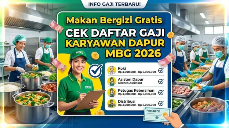 Berapa Gaji Karyawan Dapur MBG 2026 Cek Daftar Gaji Pekerja Makan Bergizi Gratis