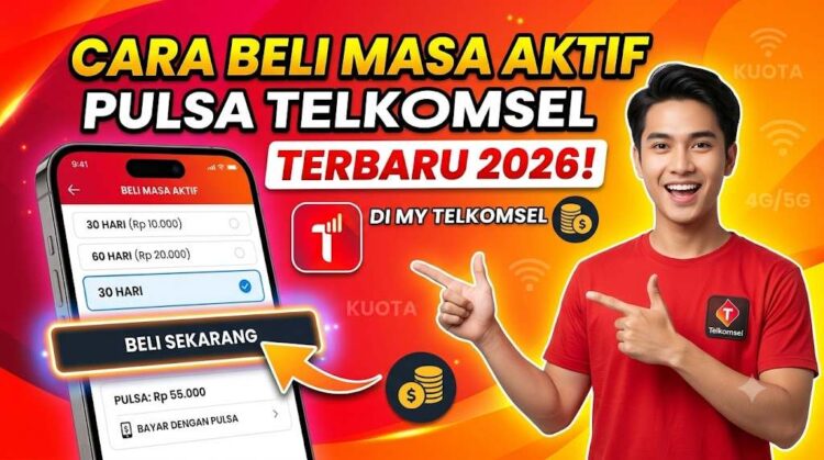 Cara Beli Masa Aktif Telkomsel dengan Pulsa di My Telkomsel Terbaru 2026