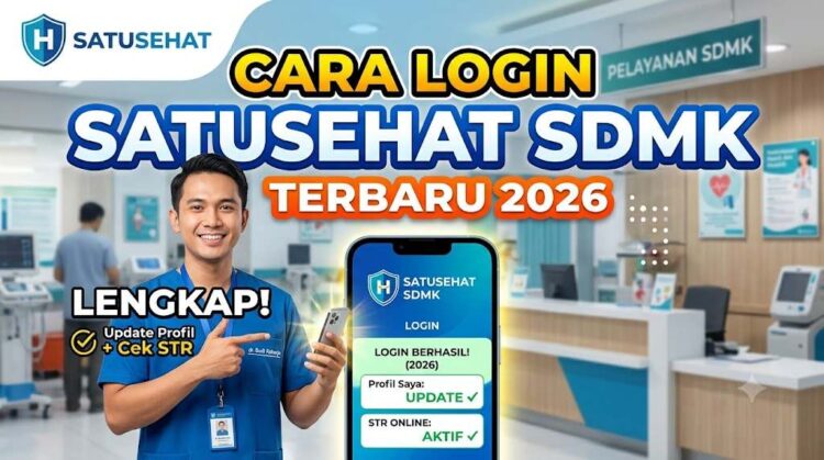 Cara Login Satu Sehat SDMK Terbaru 2026 Lengkap Update Profil dan Cek STR